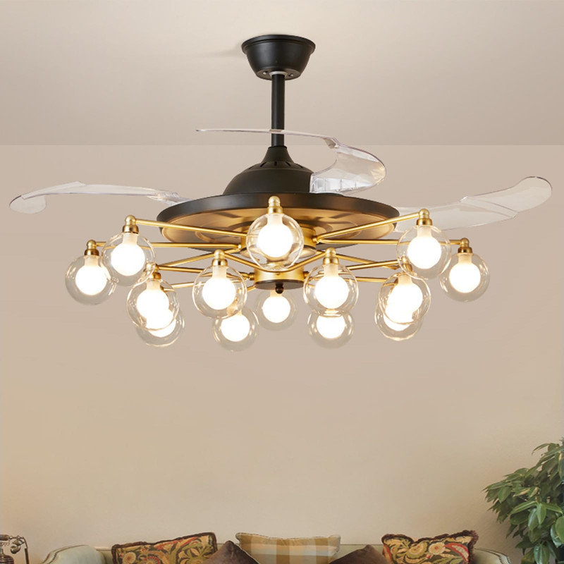 Ventilateur de plafond avec 16 lumières Cevilla, 40.94"