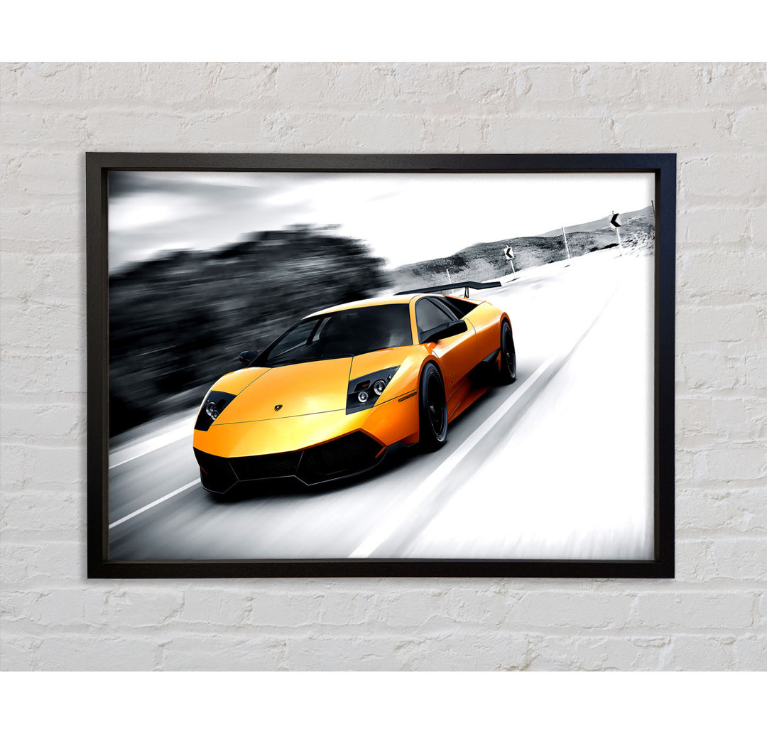 Lamborghini Murcielago LP 670-4 - Einzelner Bilderrahmen Kunstdrucke auf Leinwand