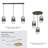 3-Light Round Canopy - Dark Smoke Finish-121780824