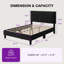 Ensemble lit plateforme rembourré et matelas, matelas en mousse mémoire et gel de 30 cm-112657961-112658134