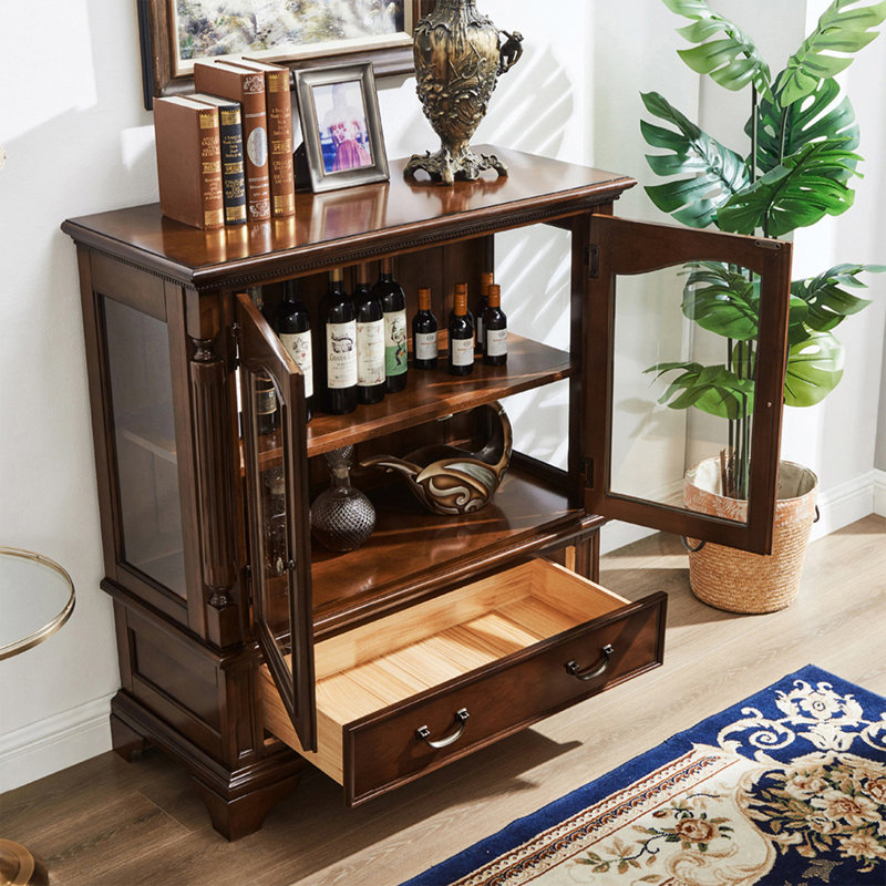 Buffet en bois manufacturé noyer massif