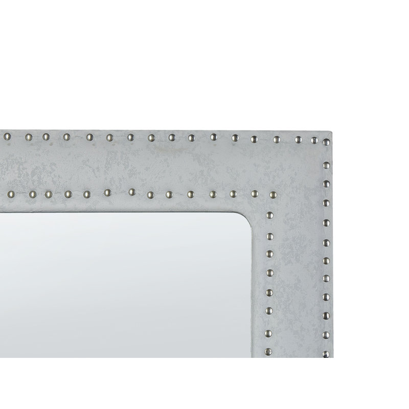 Codero Flat Leather Floor Mirror