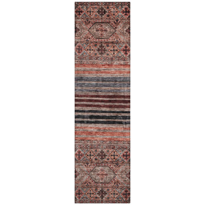 Julissara Orange Washable Indoor-Outdoor Rug - 