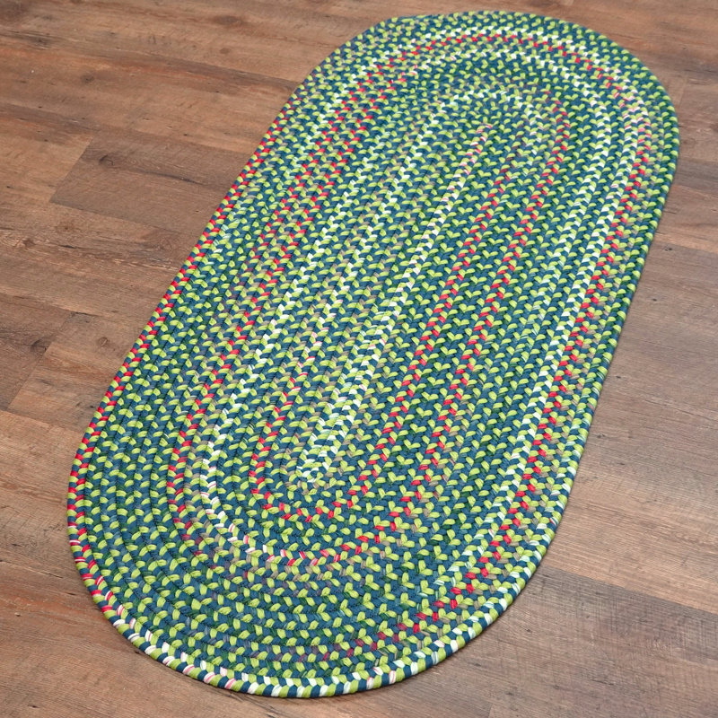 Tapis multicolore Ashland, Ovale 2 pi 6 po x 7 pi