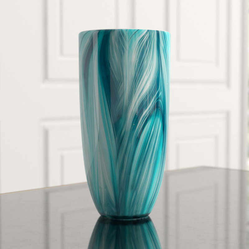 Turin Ceramic / Porcelain Table Vase, 12" H x 6" W x 6" D