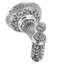 HAMPTON CRYSTALIZED SMALL HOOK; DECORATED WITH LIGHT COLORADO TOPAZ SWAROVSKI CRYSTALS; FLORENTINE GOLD FINISH-1491477557