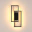 2-Light 40.5Cm Black LED Flush Mounted Sconce