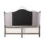 Lit Ariadne en velours et finition platine antique-924295655