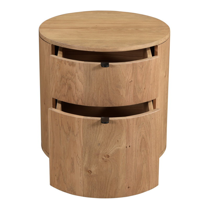 THEO TWO DRAWER NIGHTSTAND, Natural