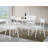 Roma Contemporary White Round Dining Table