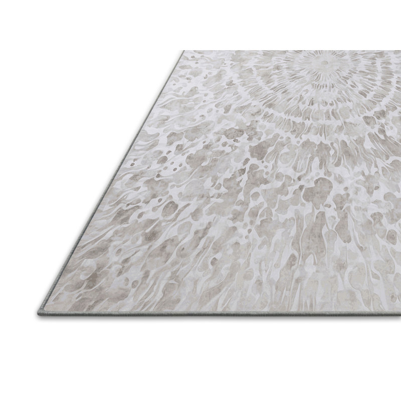 Tapis bleu soyeux et moelleux, Rectangle 7 pi x 10 pi