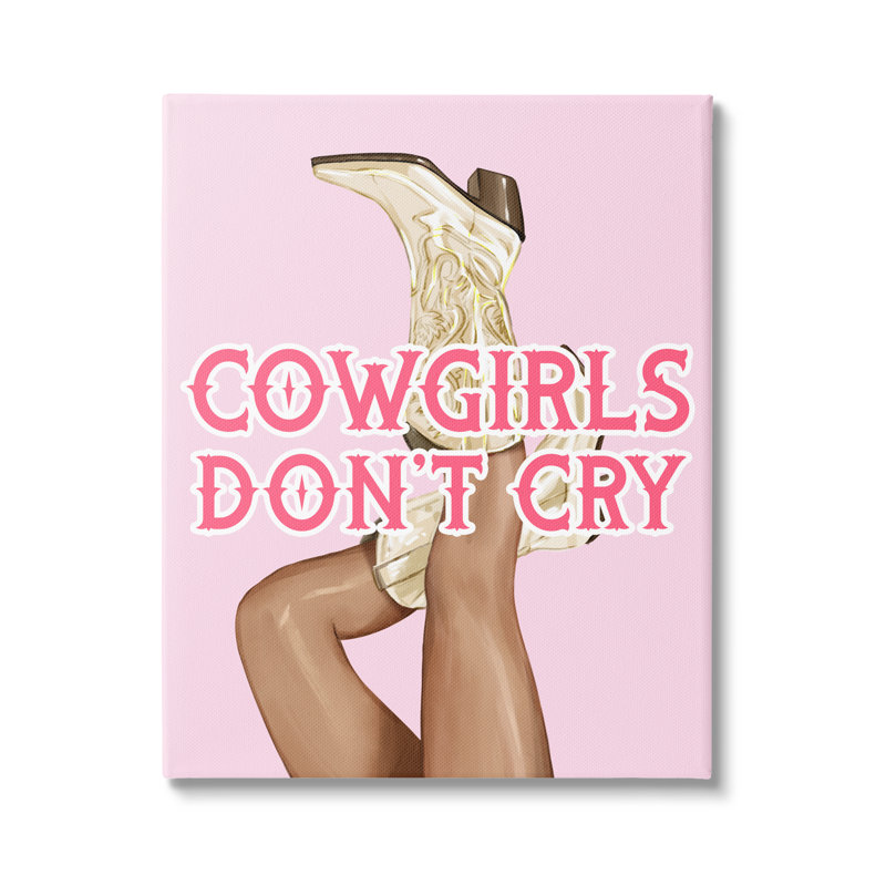 Cowboys Don't Cry Expression par Ziwei Li, Giclée encadrée noir minuit, H 30 po x l 24 po x P 1,5 po