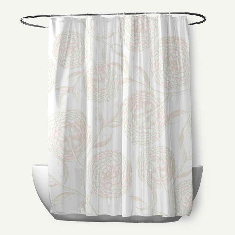 Rideau de douche simple Slezak, Blanc