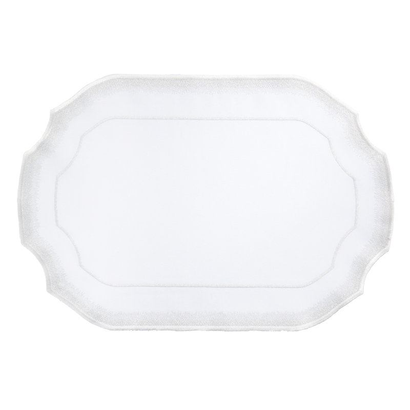 Napperon Elegant, Blanc / argent