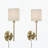 Metal Wall Sconce with Cylinder Shade, Set of 2