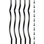 Ensemble de balustres d'escalier en métal H 32,25 po x l 1 po x P 0,1 po