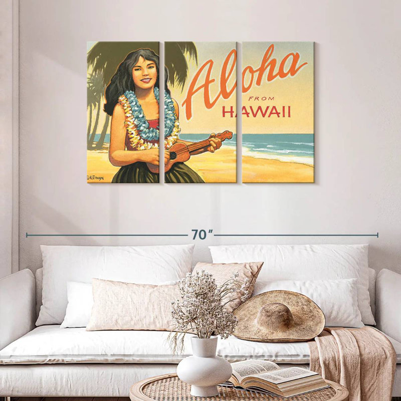 Gillard Aloha d'Hawaï II, H 28 po x l 45 po