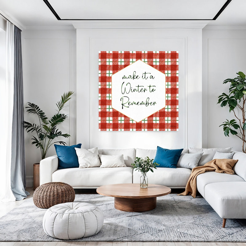 «Classic Christmas», art traditionnel d'hiver abstrait classique, H 48 po x l 48 po