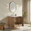 Meuble-lavabo de salle de bain autoportant 30 po entièrement assemblé en bois massif avec plateau blanc d'ingénierie entièrement assemblé-791189285