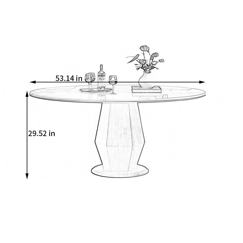 Andamo, 29.52"H x 53.14"L x 53.14"W