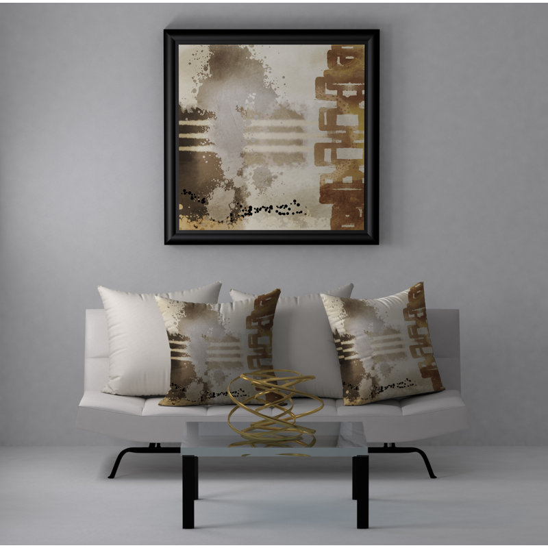 Housse de coussin décorative carrée intéressante et insert, 20 po X 20 po