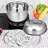 6 - Piece Stainless Steel Cookware Set