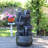 Gravers Hand Crafted Weather Resistant Outdoor Fountain Waterfall Fountain with Light