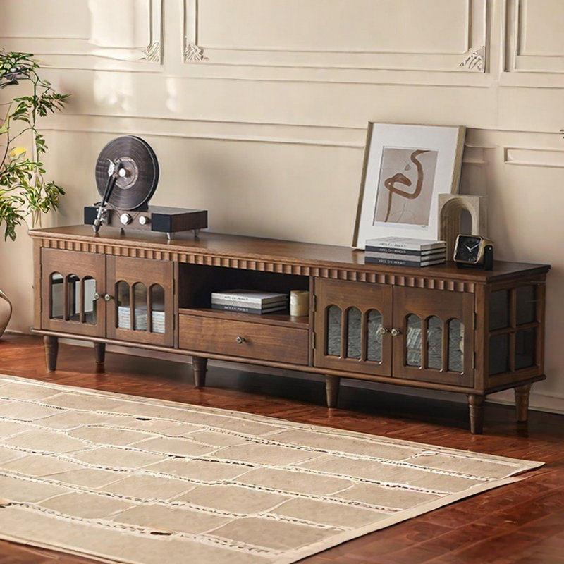Meuble télé de luxe avec charme rétro, L 82,67 po