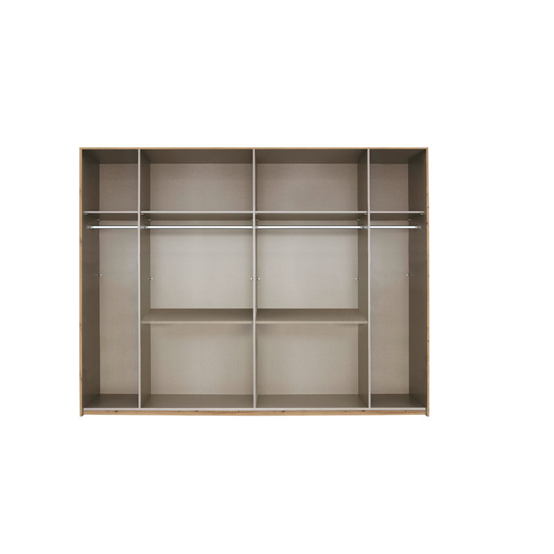 Mainz 6 Door Wardrobe, Alpine White/Grey