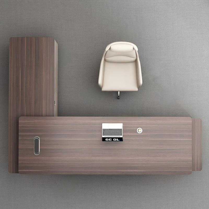 Bureau de 78,74 po moderne en forme de L spacieux et haut de gamme, H 29,53 po x l 78,74 po x P 62,99 po