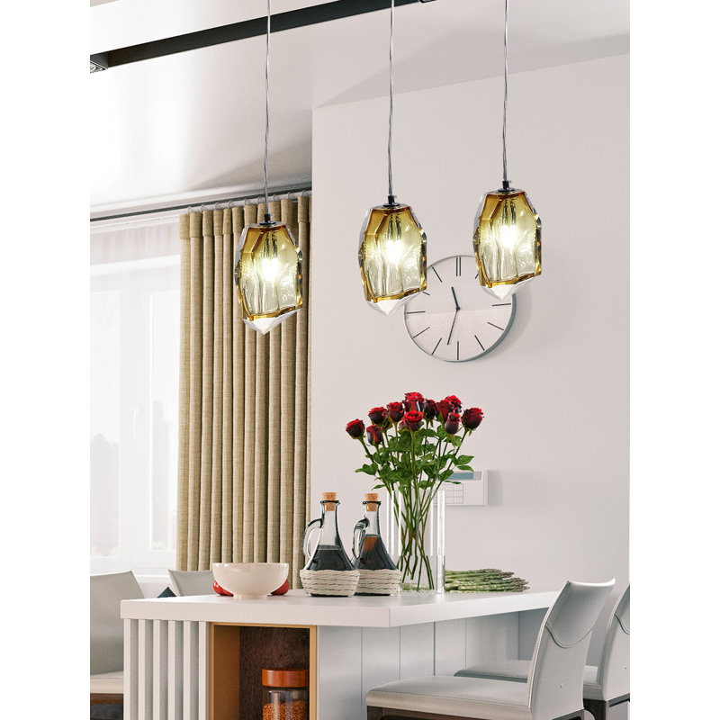 Mini-luminaire suspendu en verre Altair