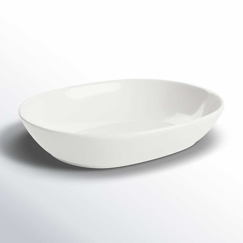 Bol de service ovale blanc Fitz and Floyd Everyday