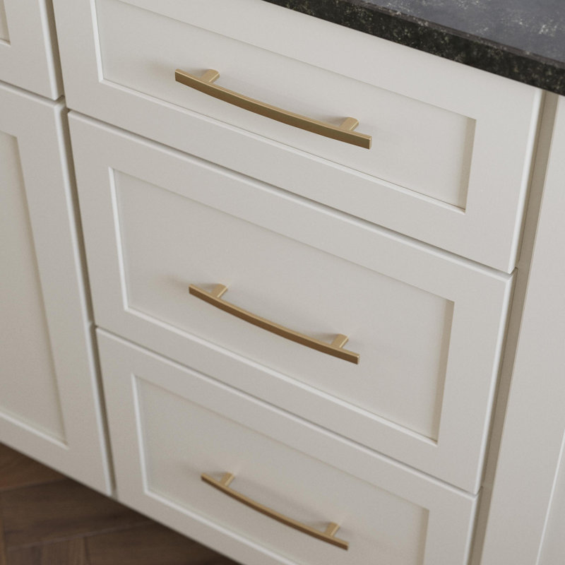 Subtle Arch Cabinet Bar/Handle Pull Multipack, Champagne Bronze, 5.06"