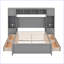 Lit plat avec fonction de rangement-1144809756