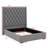 Tall Headboard Upholstered Bed With Handmade Deep Button Tufted-108813556
