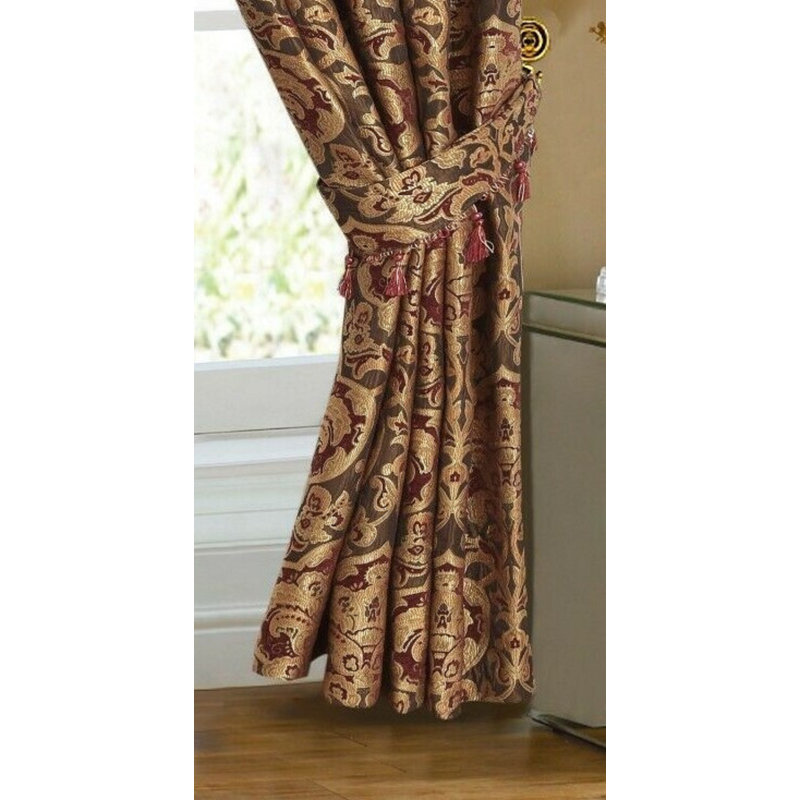 Hefley Curtain, 117 W x 137 D cm, Burgundy