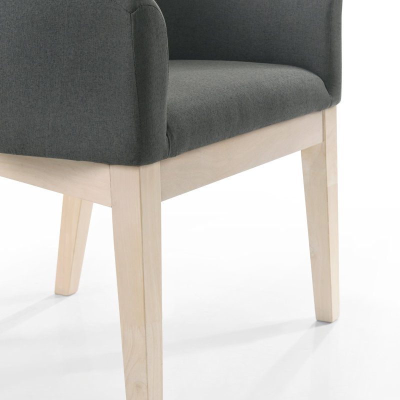 Ensemble de 2 fauteuils d'appoint en tonneau gris 23 po