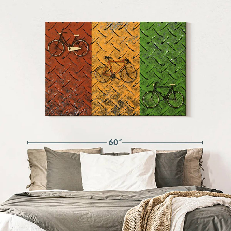 Mehar Bicycle Set, 32" H x 48" W