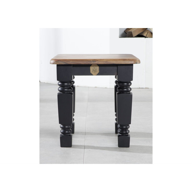 New Boston Solid Wood Accent Stool