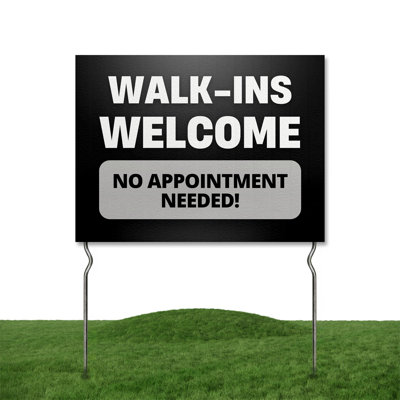 ¡Abierto - Pase Adelante! Yard Sign by DC | Enseigne de jardin ouverte 24 po x 18 po à double face avec piquets en métal 13 po | Panneaux d'extérieur imperméables pour la pelouse, le patio, le trottoir et la maison | Ensemble de 1 | Fabriqué aux Ét