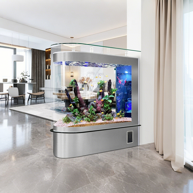 Grand aquarium vertical flottant de 39,37 po, 54.33" H x 39.37" W x 15.75" D