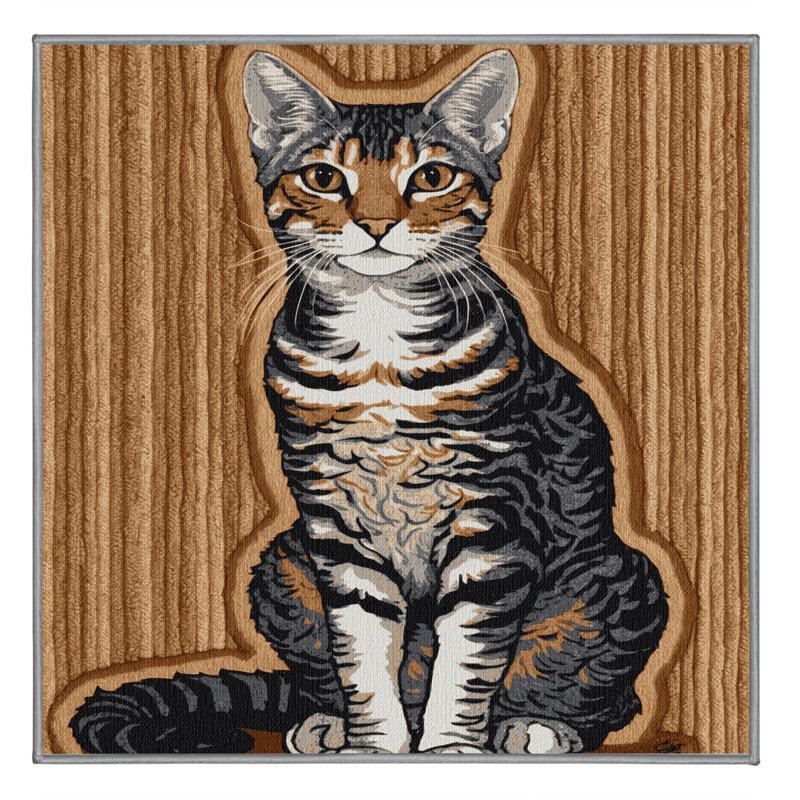  Tapis lavable pour chats Tennessee Rex, Rectangulaire 2 pi x 3 pi
