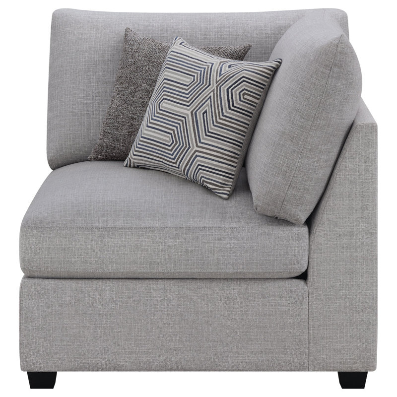 Fauteuil d'angle rembourré avec coussins Austin