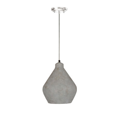 Kennsie Pendant Light, Light Stone Grey