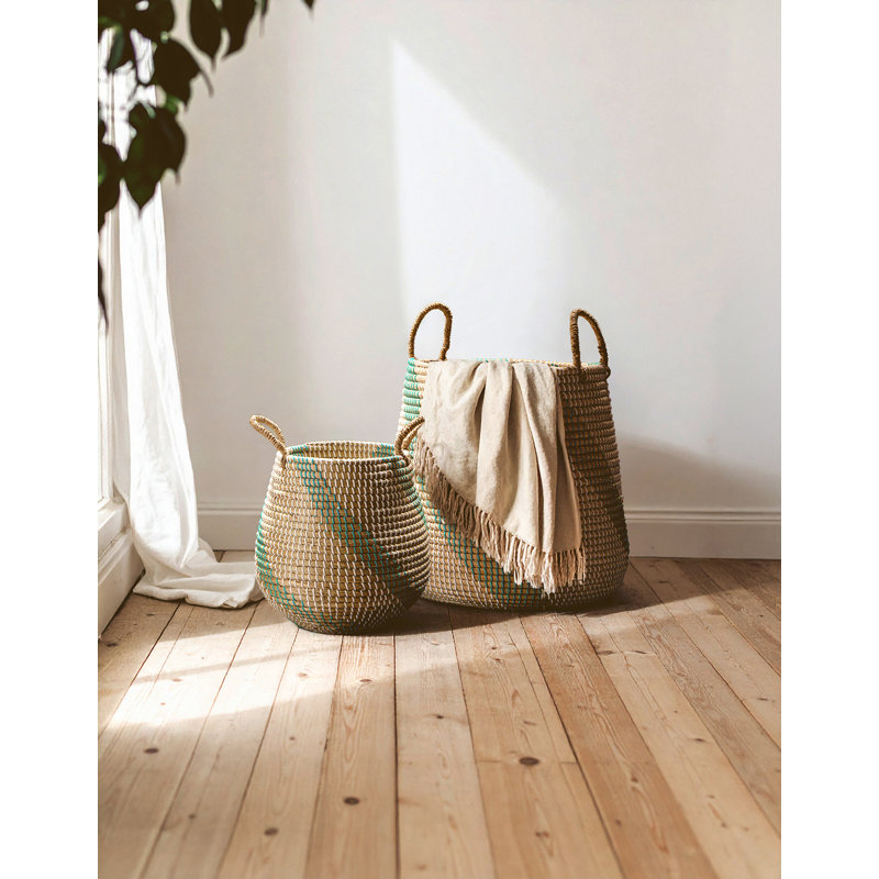 Bay Isle Home Aleiya Seagrass Decorative Basket