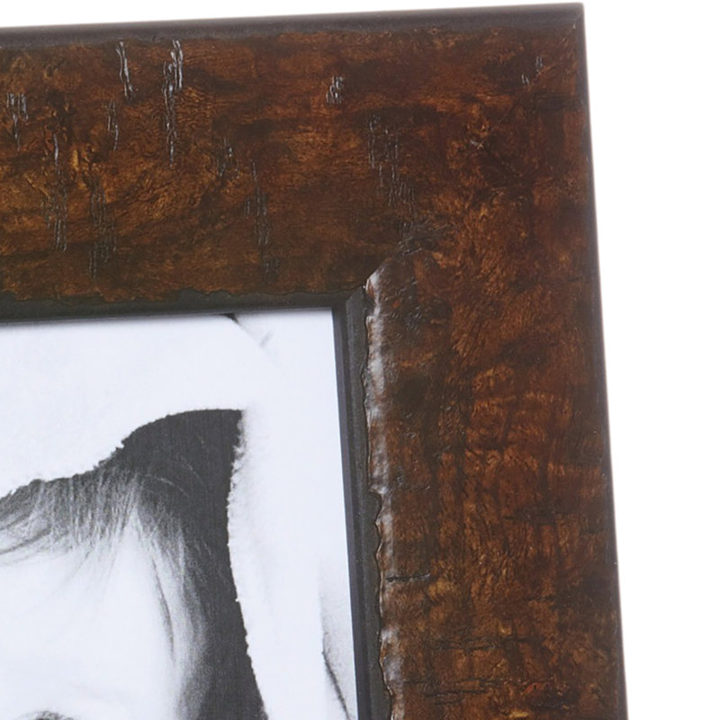 Wood Embossed Picture Frame, Brown, 8" x 10"