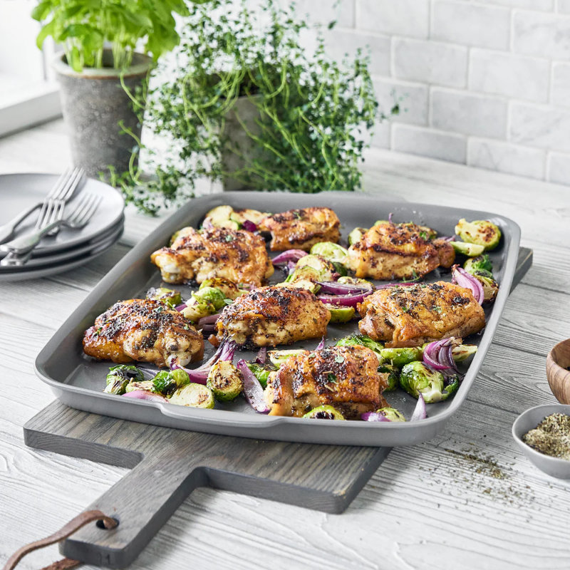 GreenPan Premiere Healthy Nonstick Ovenware Quarter Sheet Pan, 1.3" H x 19.2" W x 13.5" D