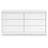 Commode double 6 tiroirs l 60,75 "Patricia
