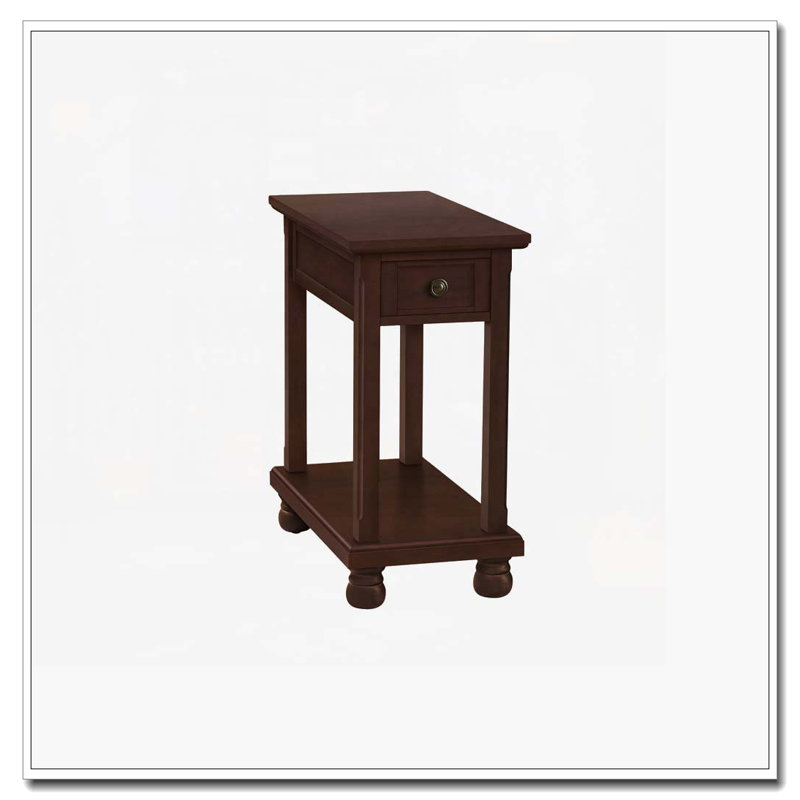 Table d'appoint avec rangement à 2 niveaux, table de bout, table d'appoint et table de chevet