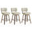 Swivel Upholstered Counter Stool With Wood Frame-114223065-114223068